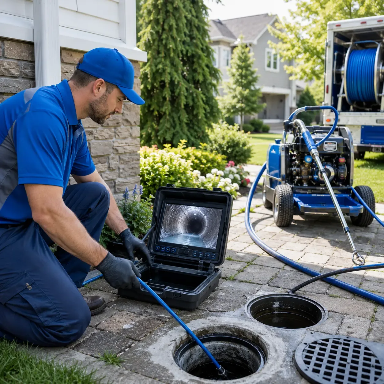 Outdoor drain cleaning professionals serving Ozark, AR